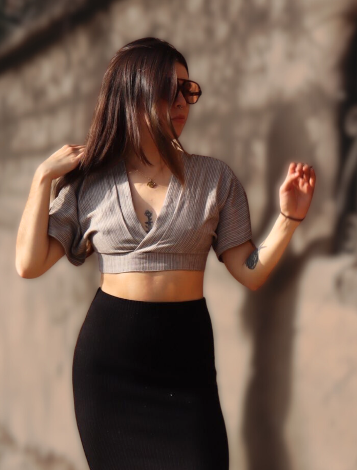 Multitop Guinea lines. Crop top boho chic de moda atemporal slowfashion.